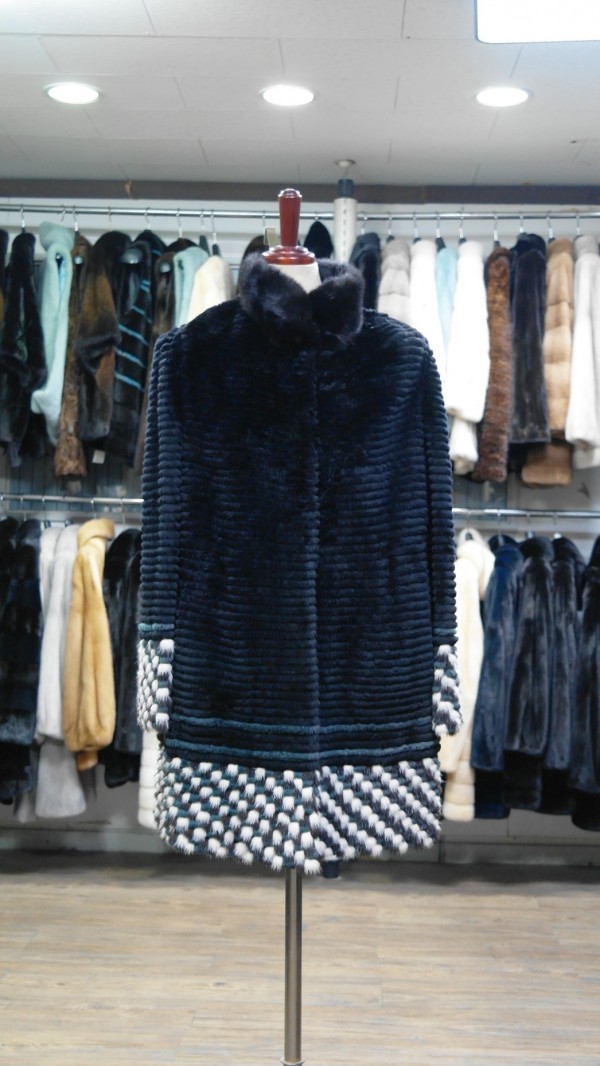 MINK & Rex skin comination half coat