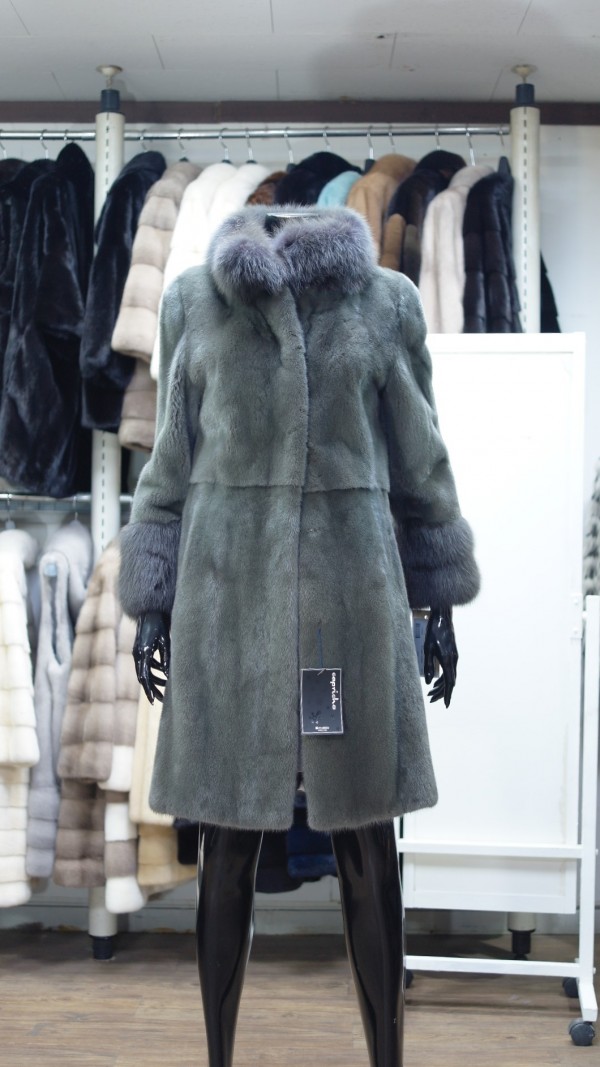 MINK COAT With Sable collar & cuffs