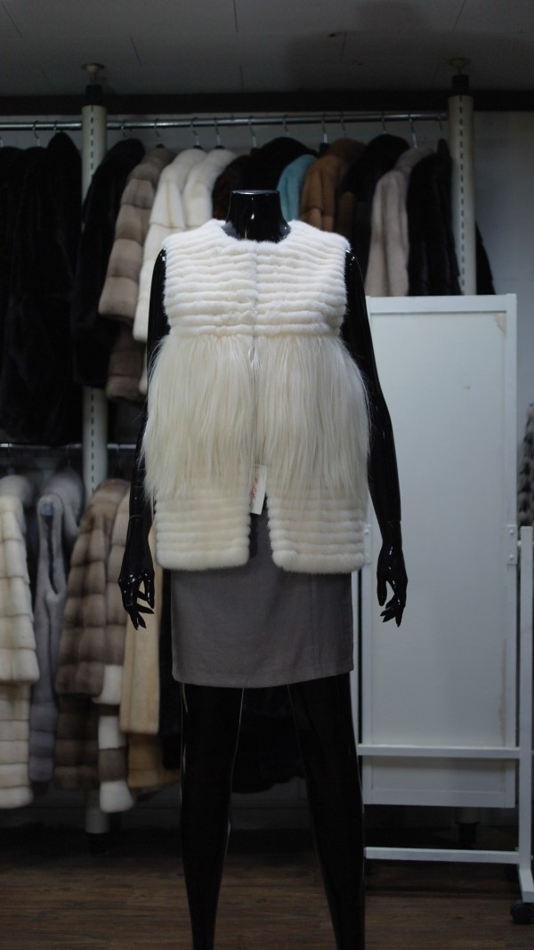 Mink & Lamb fur comi Vest